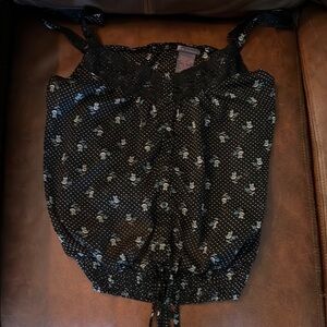 Black floral women’s blouse